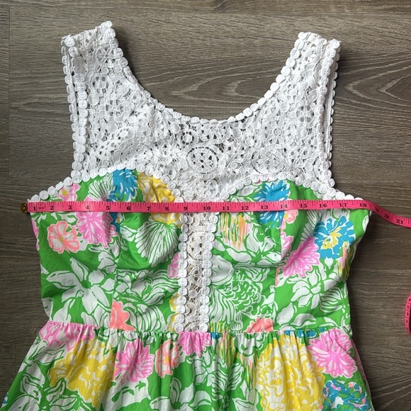 Lilly Pulitzer Raegan Dress Hibiscus Stroll 12 - Picture 11 of 15